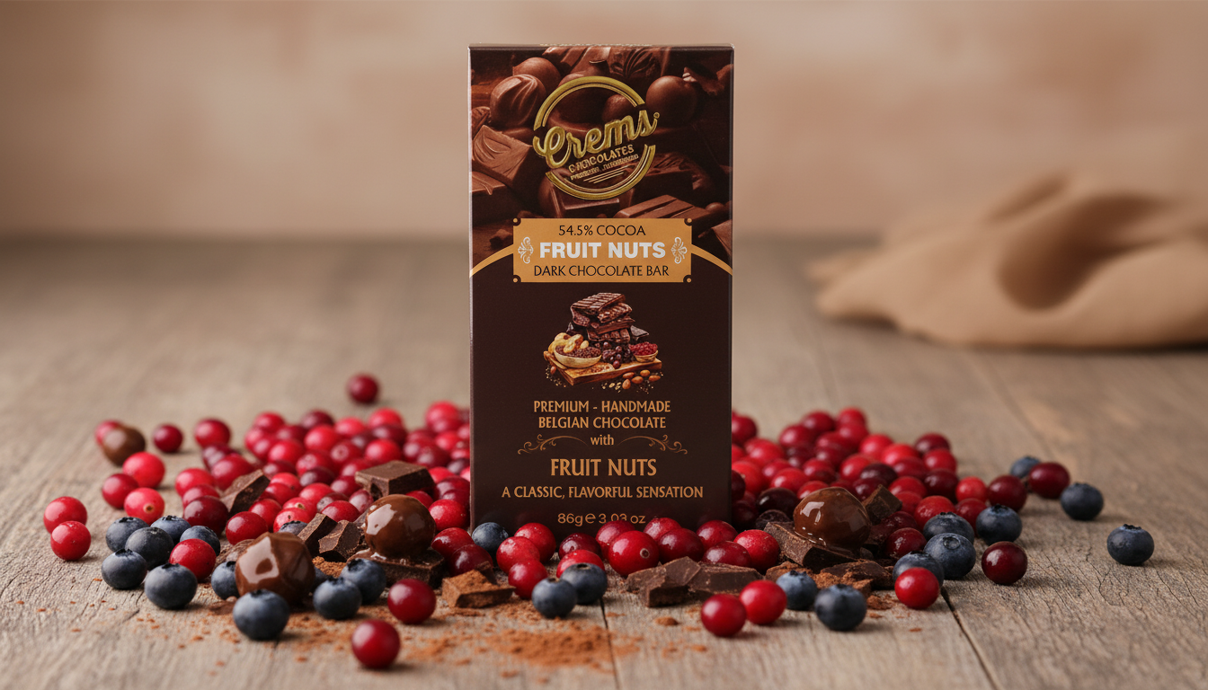 58% Dark Chocolate with Fruits Nuts – Rich Classic